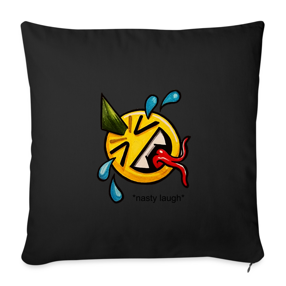 Sofa pillow with filling 45cm x 45cm - Schwarz