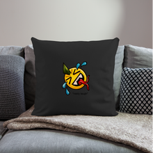 Load image into Gallery viewer, Sofa pillow with filling 45cm x 45cm - Schwarz
