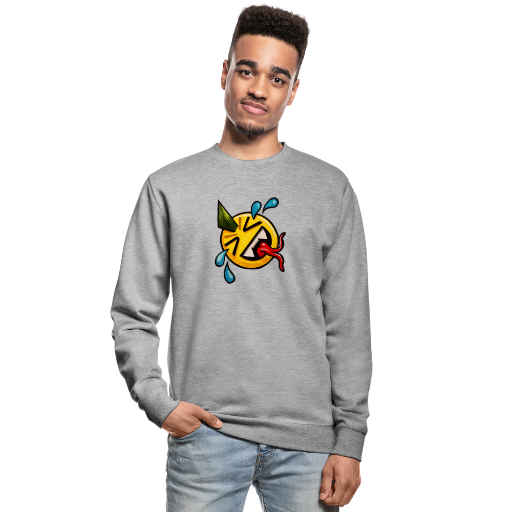 Unisex Sweatshirt - Weißgrau meliert